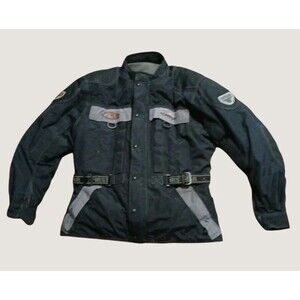First Gear Mens Kilimanjaro Hypertex Padded Heavy Motorcycle Jacket Size Large